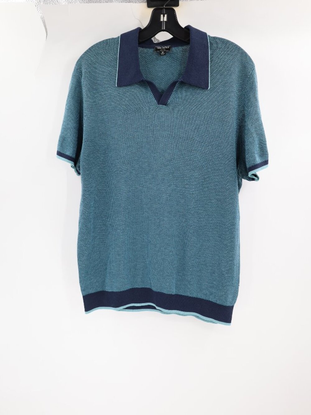 Todd Snyder Polo Shirt Mens Medium Silk Cotton Short Sleeve Collared montauk